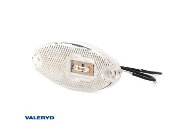 VALERYD Pozicija LED 102x46x12mm crvena ovalna 12-30v s katadiopterom/kabel 220mm 3155110