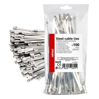 AMIO Metalne stezaljke inox 4,6x200 mm set 100 kom