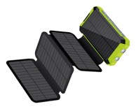 REALPOWER PB-20000 Solar Powerbank 20000 mAh Wireless charging, crna/zelena