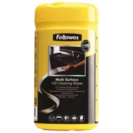 Sredstvo za čišćenje plastike, Vlažne maramice, pk100, Fellowes 9971509