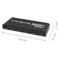QOLTEC HDMI splitter 4 ulaza  