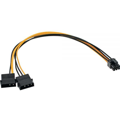 INLINE Strujni kabel 26628 0,3 m, višebojni
