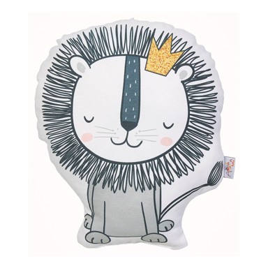 MIKE & CO. NEW YORK Pamučni dječji jastuk Pillow Toy Lion, 33 x 28 cm