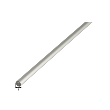 GAH ALBERTS Aluminijska profil cijev, eloks. 6/1 m
