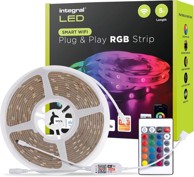 INTEGRAL 5 m RGB LED traka, boja, prigušiva, glazba, WiFi app