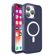 MG Maskica za iPhone 15, Color Matte Magsafe, tamno plava