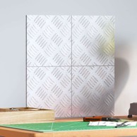 Aluminijumske šahovske ploče 4 kom, 20x20 cm, protuklizne