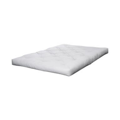 KARUP DESIGN Bijeli srednje tvrd futon madrac, 180x200 cm, Coco Natural