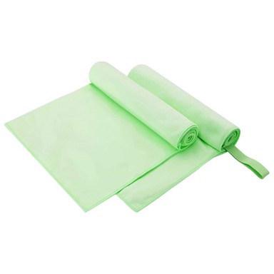 Sportski Ručnici, 2 komada, Zelena 100 x 50 cm Poliester i poliamid