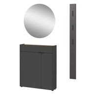 GERMANIA Antracitno sivi set za hodnik Ameca 