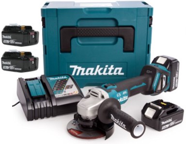 MAKITA Kutna brusilica DGA513RT3J, 18V, 3x5.0Ah baterija