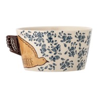 BLOOMINGVILLE Bijela/plava zdjelica od kamenine 460 ml Hezha 