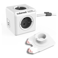 CUBENEST Razdjelnik utičnica 13 cm PowerCube Extended USB 