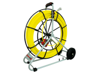 RUNPOTEC Sajla za provlačenje kabela, staklena vlakna, Ø 9 mm, metalni kolut, duljina 60 m