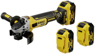 DEWALT Akumulatorska kutna brusilica 18V 3x5Ah DCG405P3