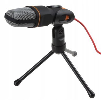 HURTNET Mikrofon Stolni, kondenzatorski, s postoljem, putni