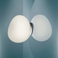 FOSCARINI Zrcalna svjetiljka Gregg Piccola, bijela