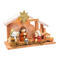 CASA SELECCIÓN Smeđi svjetlosni ukras s božićnim motivom 