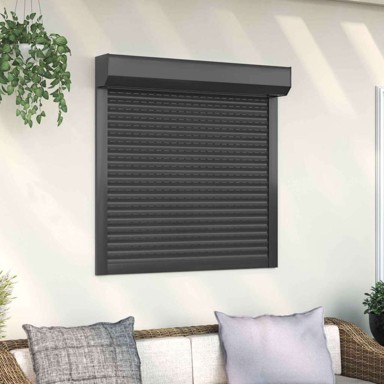 Roleta, 100 x 100 cm, aluminij i poliuretan, antracit