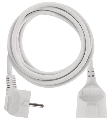 EMOS Produžni kabel 3 m, 1 utičnica, bijeli