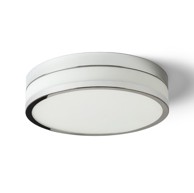 RENDL Stropna lampa, Cira LED 35, opal staklo/krom, 230V, LED, 24W, IP44, 3000K, bijela