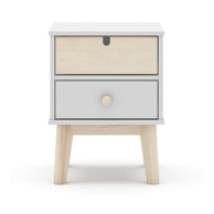 MARCKERIC Bijeli dječji noćni ormarić Estefania