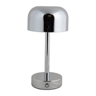 LEITMOTIV LED stolna lampa u srebrnoj boji s metalnim sjenilom (visina 24, 5 cm) James 
