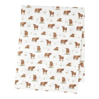 CATHERINE LANSFIELD Pamučan stolnjak 137x229 cm Angus Highland Cow