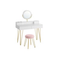 Toaletni stol s tabureom i rasvjetom 40 x 100 x 134,8 cm - 100 cm