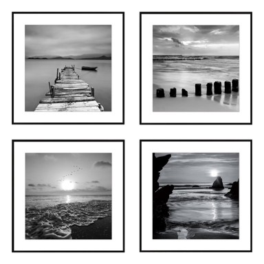KNOR Slike u setu 4 kom 30x30 cm Silence by the Water