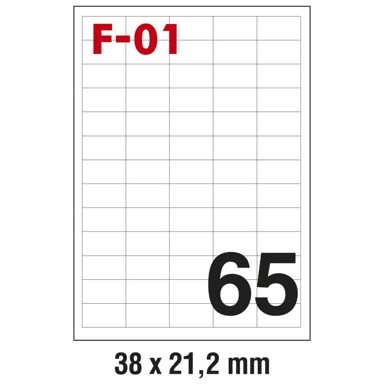 FORNAX Etikete ILK, 38 x 21,2 mm, 100 listova