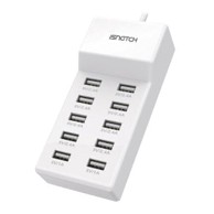 ISNATCH Mrežni punjač, 10 x USB, 50 W, 10 A