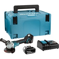 MAKITA AKU kutna brusilica DGA506RTJ 18V Li-ion 125mm BL 2x5Ah