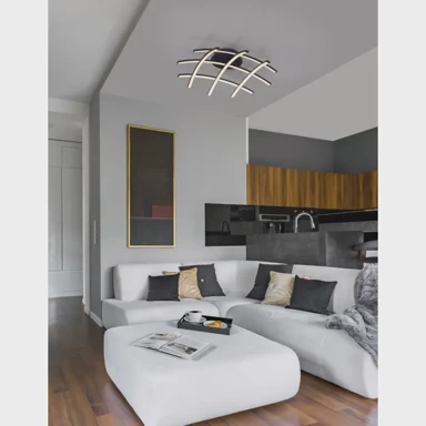 Narvi NOVA LUCE Plafonska  svjetiljka NL9848136, LED 36 W, 3000 K, 1800 lm, dimm, IP20, crna