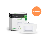 GREEN TECH LED panel 12 W ugradni kvadratni 3000 K