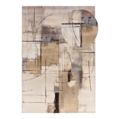 UNIVERSAL Sivi/bež tepih 133x190 cm Beruti