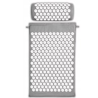 LIVEFY Prostirka za masažu Yoga 65x41 cm, siva