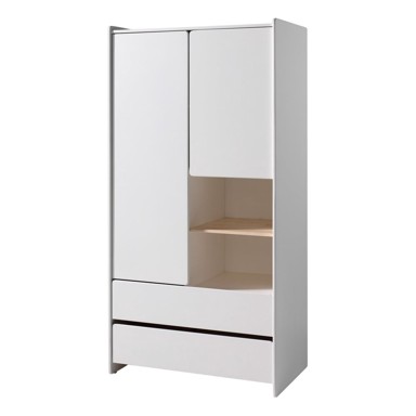 VIPACK Bijeli dječji ormar Kiddy, 90 x 180 cm