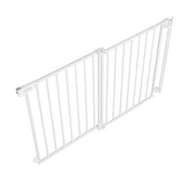 VEVOR Dječja sigurnosna vrata, podesiva širina 778-1210 mm, visina 760 mm, bijela