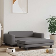 Krevet za pse s produžetkom 100 x 50 x 30 cm, siva