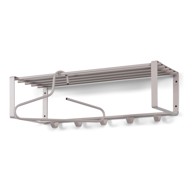  SPINDER DESIGN Siva/bež metalna zidna vješalica s policom Rex