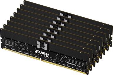 KINGSTON Radna memorija Fury Renegade Pro Black, 128GB, 8x16GB, DDR5, 6000MT/s, ECC, CL32, EXPO, RDIMM