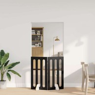 Preklopna ogradica za kućne ljubimce, 2 kom, crni hrast