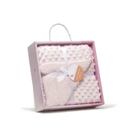 INTERBABY Dekica dvostrana Bubble Baby 80x100 cm, roza