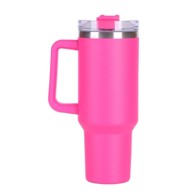 LIVEFY Šalica sa slamkom Happycup 1 l, ružičasta