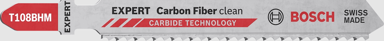 BOSCH Professional 3-dijelni set listova ubodne pile Expert Carbon Fiber Clean T 108 BHM (2608900565)