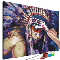 Slika za samostalno slikanje Indian Woman 60x40