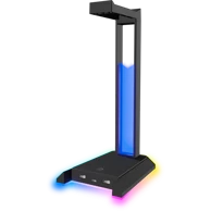 SPEEDLINK Stalak za slušalice Excello NX, RGB, USB hub, crni