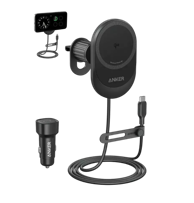 ANKER Auto punjač MagGo Wireless Charger, crni