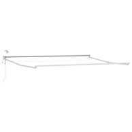 Električni sklopivi okvir tende 4,5 x 3 m, aluminij, bijeli